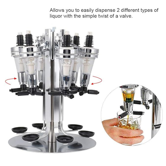 6 Bottle Revolving Dispenser 30ml